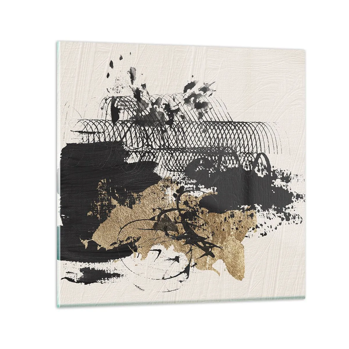 Tablou pe sticlă - Compoziție cu pasiune - 60x60 cm