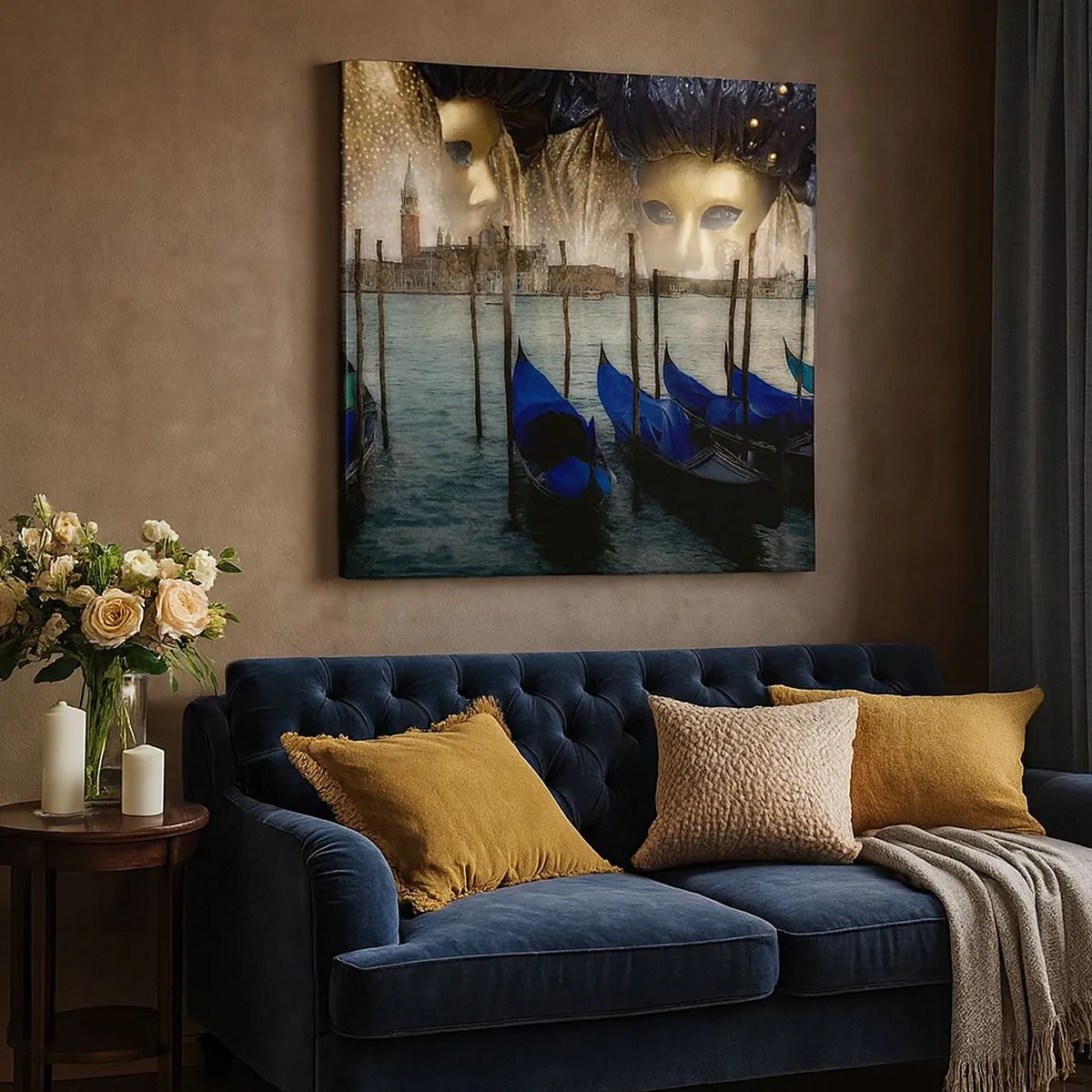 Tablou pe pânză - Să înceapă carnavalul - 30x30 cm