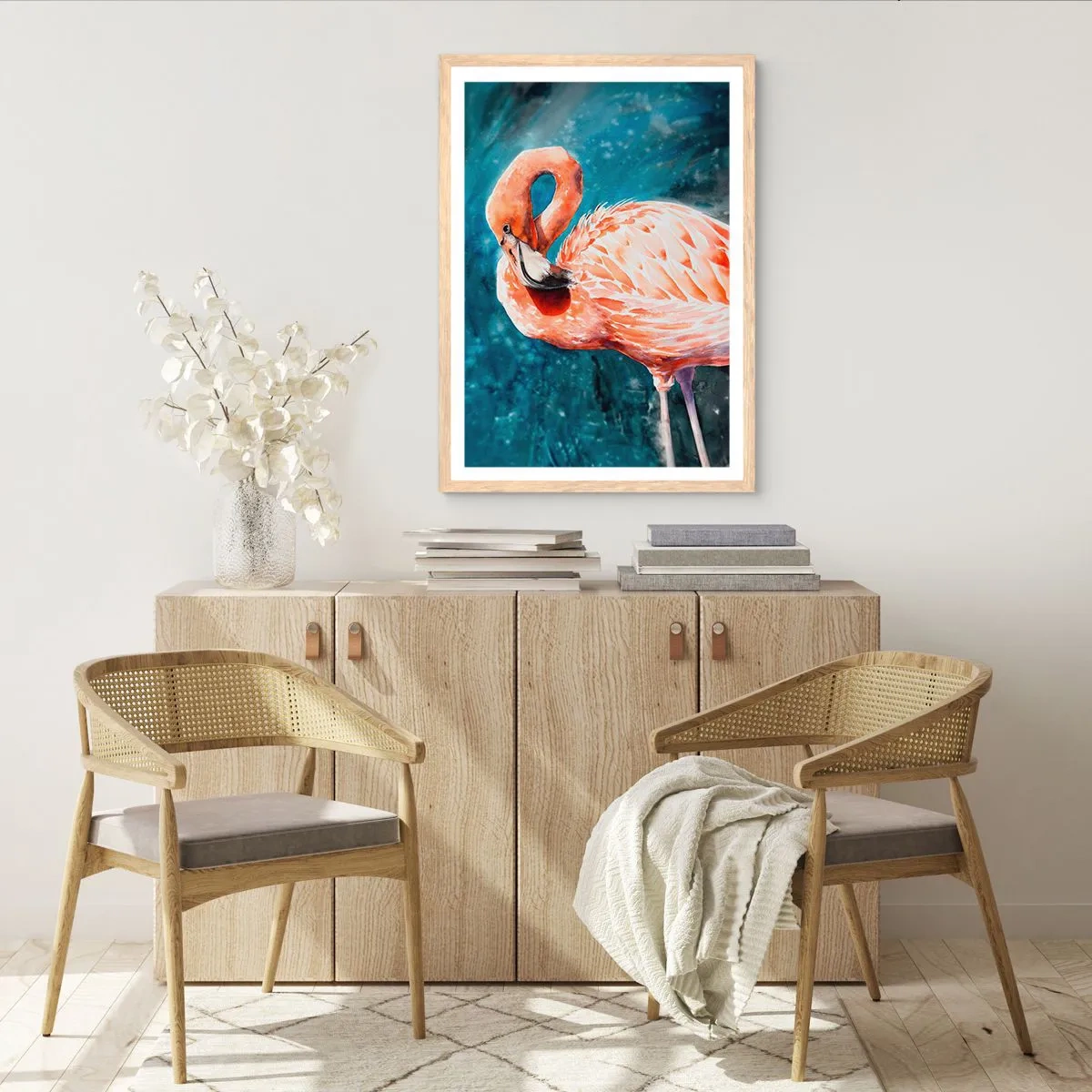 Poster în ramă de stejar deschis - Decorativ prin natură - 70x100 cm