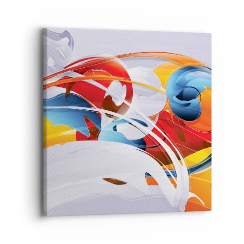 Tablou pe pânză - Dansul elementelor - 30x30 cm