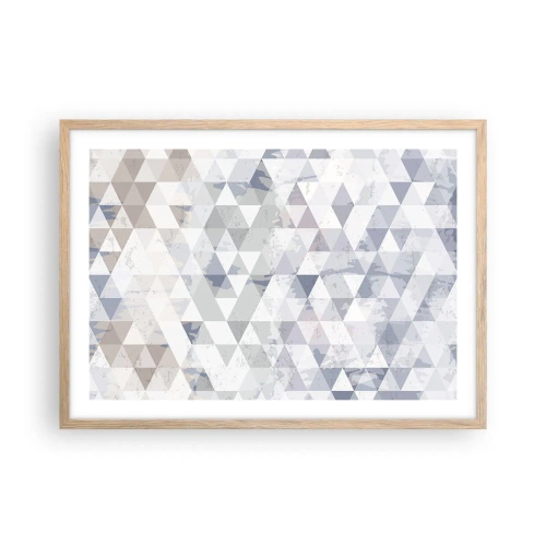 Poster în ramă de stejar deschis - În ritm de trei - 70x50 cm