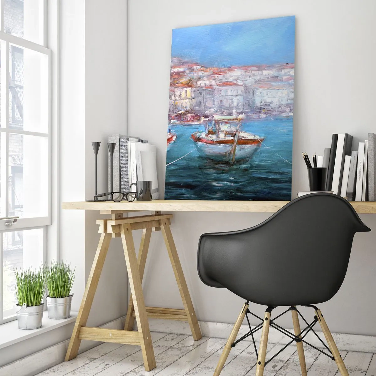 Tablou pe sticlă - Golful italian - 50x70 cm