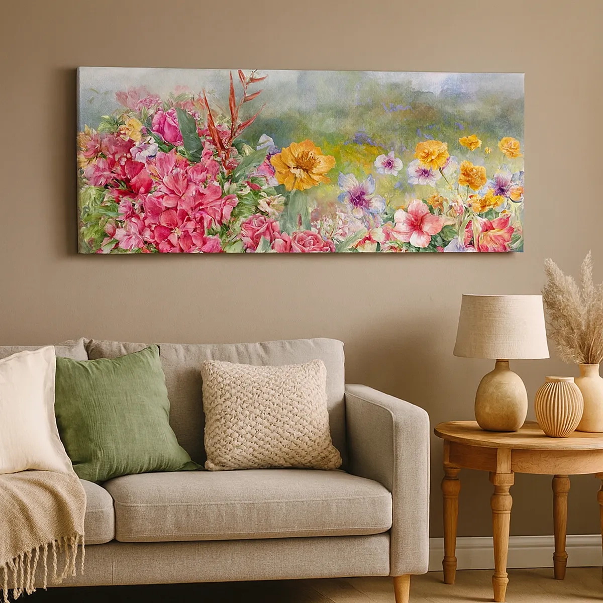 Tablou pe pânză - O grădină înnebunită - 30x30 cm