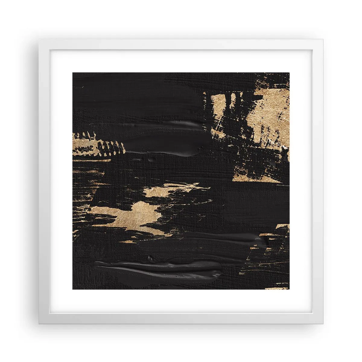 Poster în ramă albă - O urmă de atingere - 40x40 cm