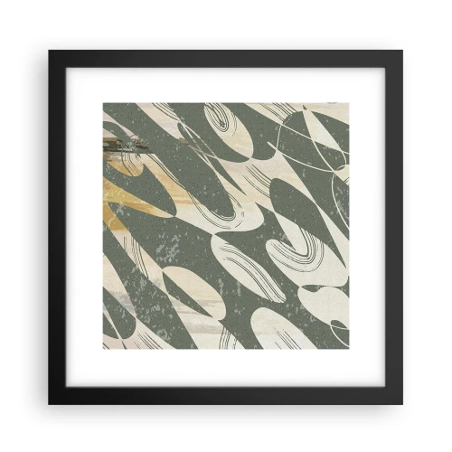 Poster în ramă neagră - Abstracție ritmică - 30x30 cm