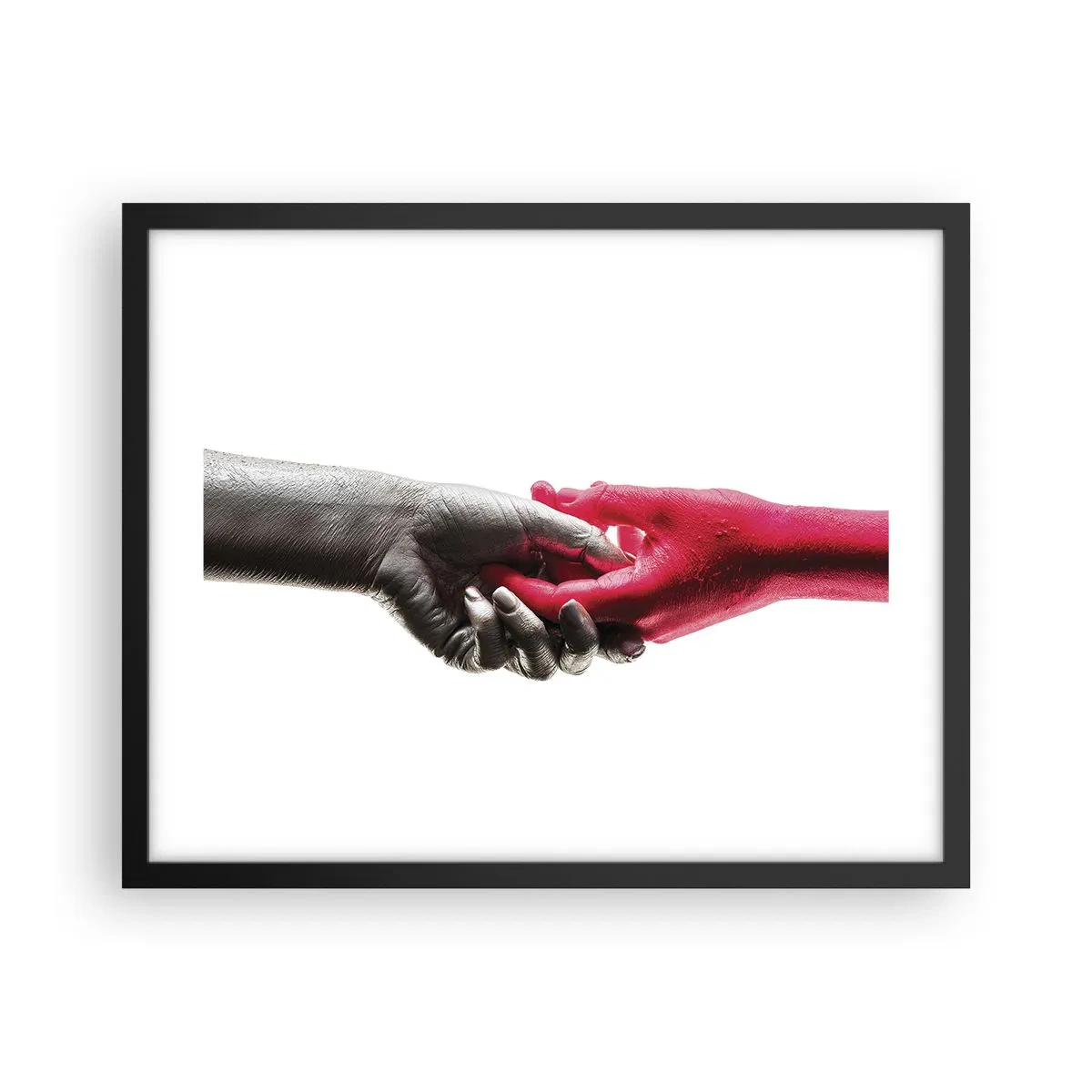 Poster în ramă neagră - Împreună, deși diferiți - 50x40 cm