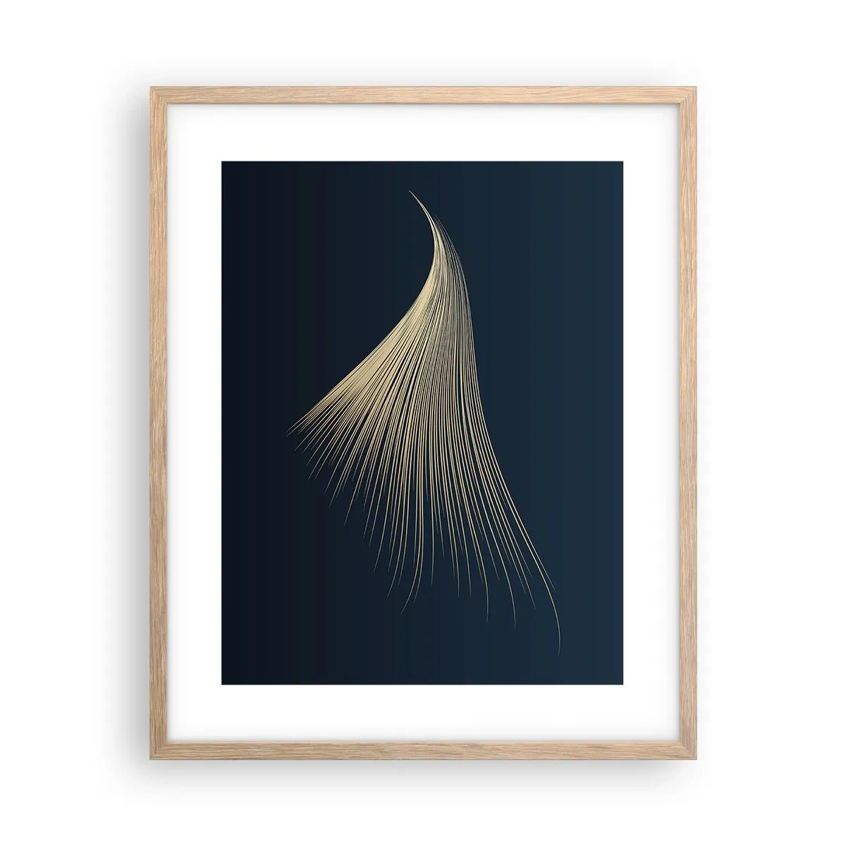 Poster în ramă de stejar deschis - Ca părul unui înger - 40x50 cm