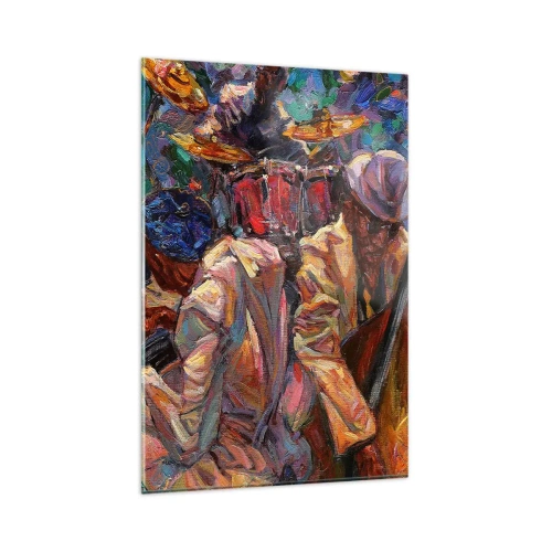 Tablou pe sticlă - Într-un ritm - 80x120 cm
