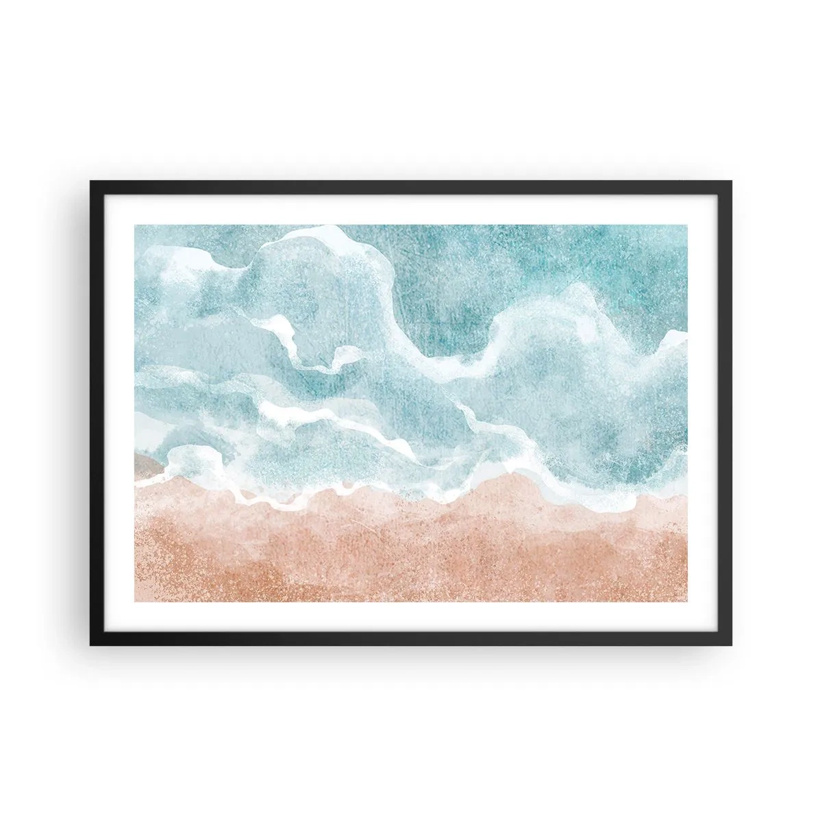 Poster în ramă neagră - Abstracția norilor - 70x50 cm