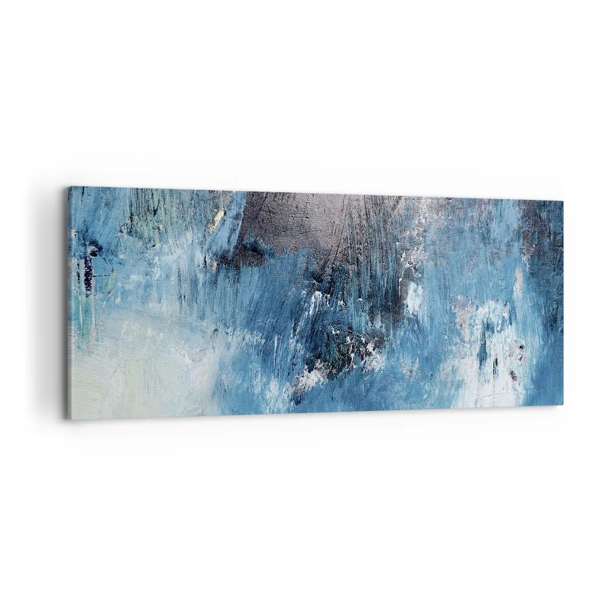 Tablou pe pânză - Rapsodie albastră - 100x40 cm