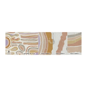 Mostră tapet Premium Canvas - Secțiuni colorate - Pastel, Boho, Minimalist - 100x30 cm