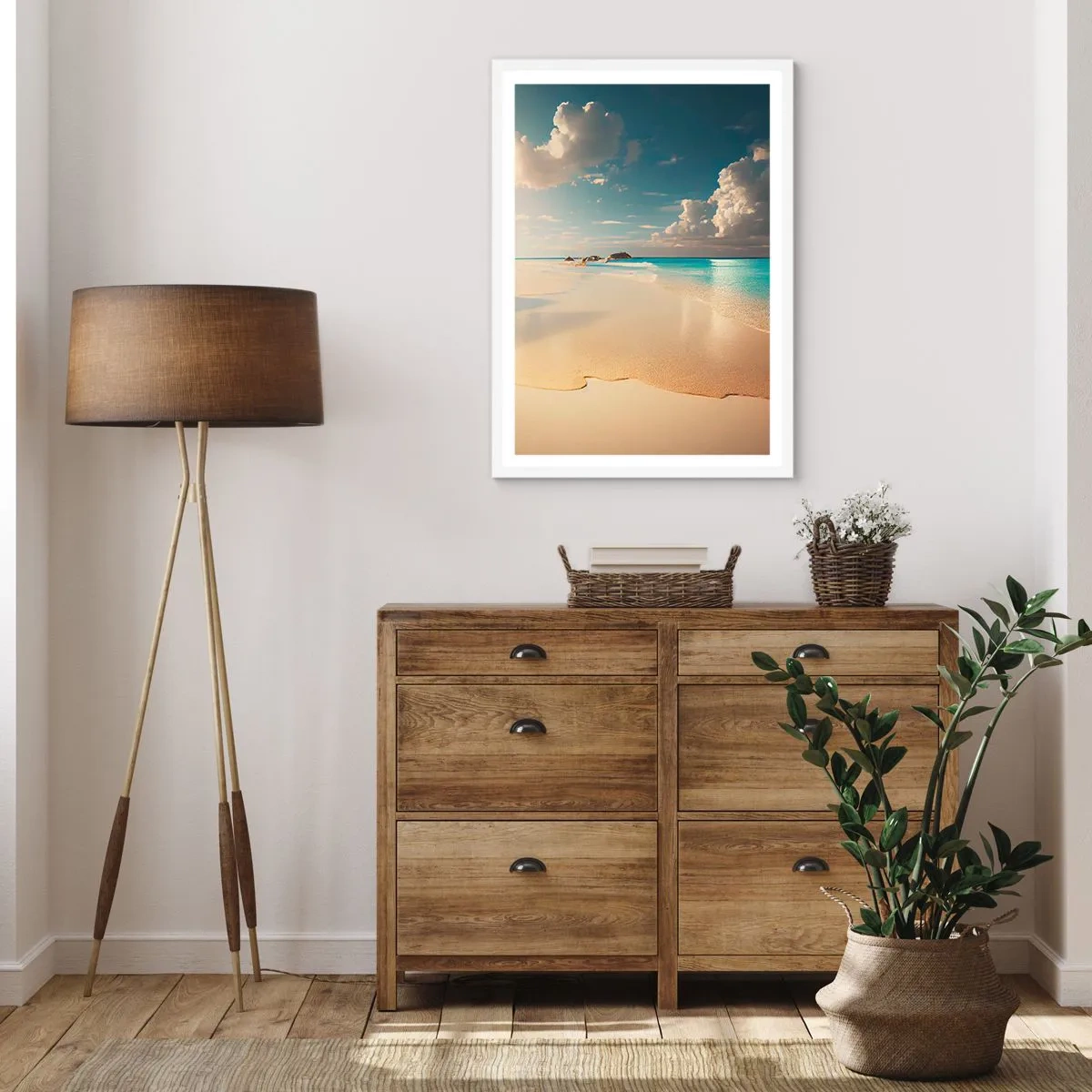 Poster în ramă albă - O zi de vis - 50x70 cm