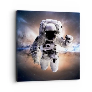Tablou pe pânză - Salutări din spațiul cosmic - 40x40 cm