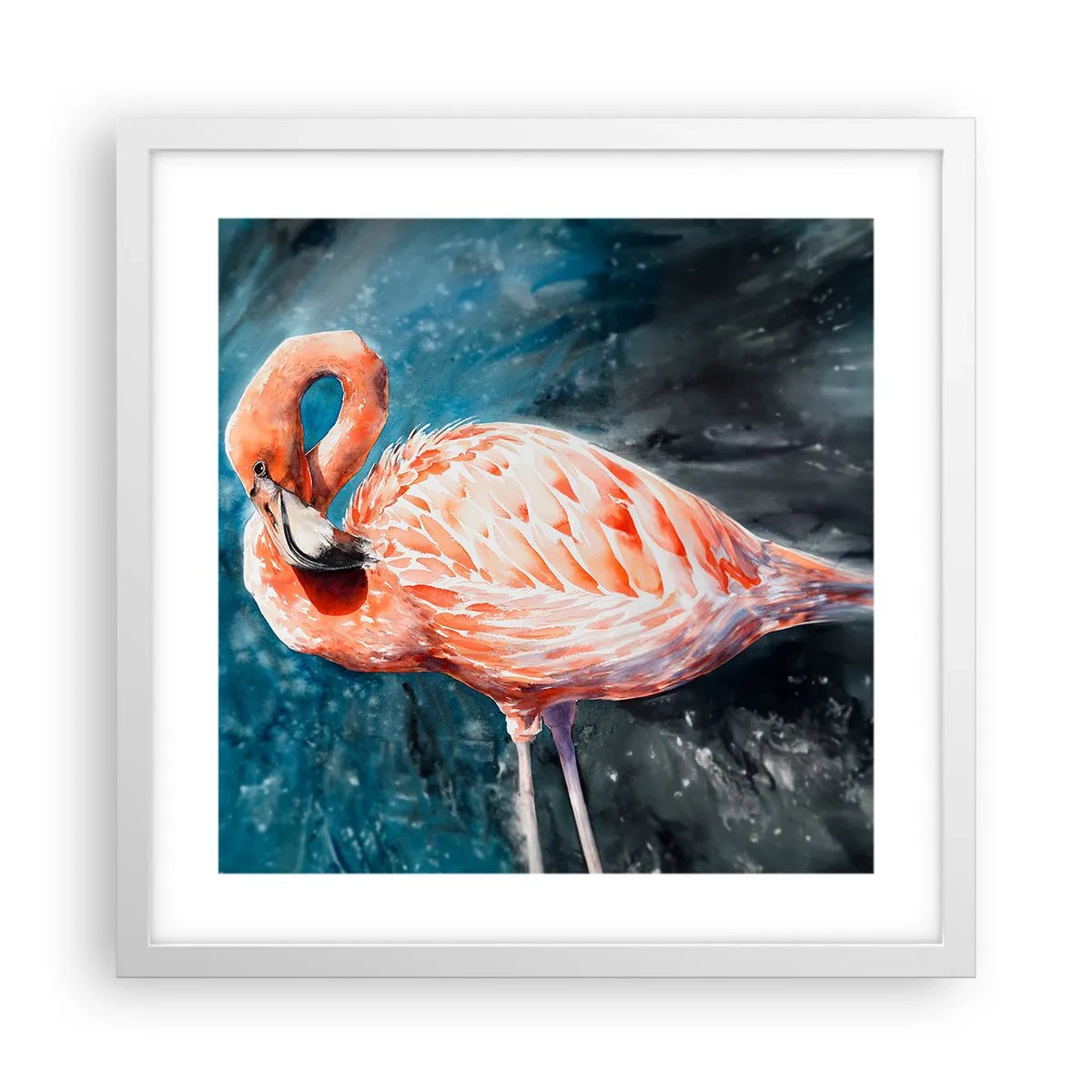 Poster în ramă albă - Decorativ prin natură - 40x40 cm