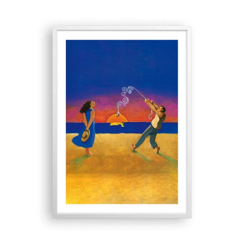 Poster în ramă albă - Mai mult decât o stea din cer - 50x70 cm