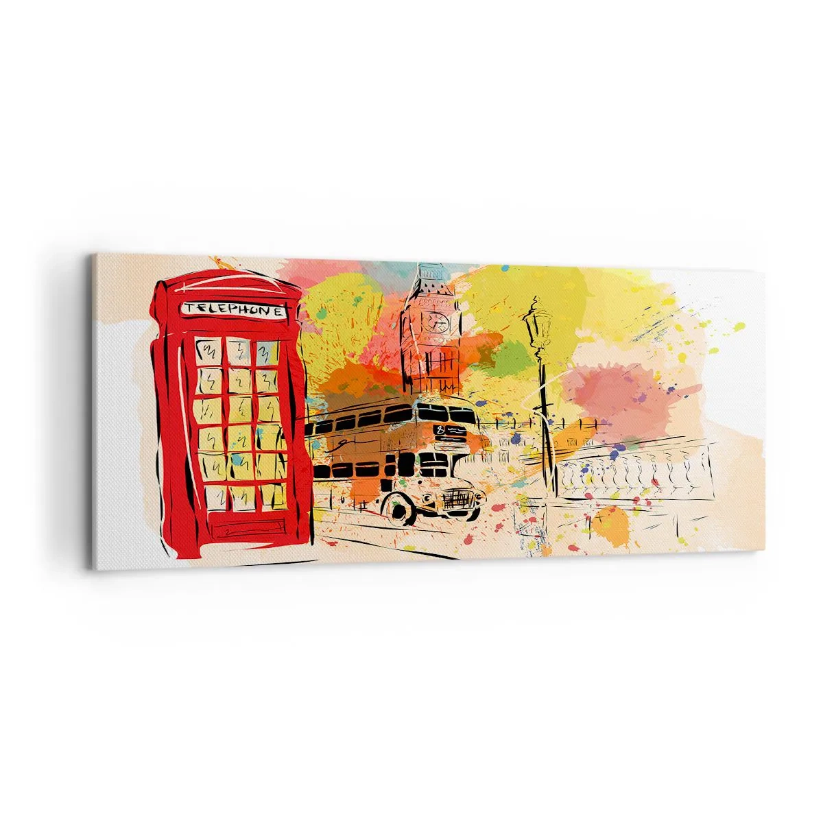 Tablou pe pânză - Orașul varietăților - 100x40 cm