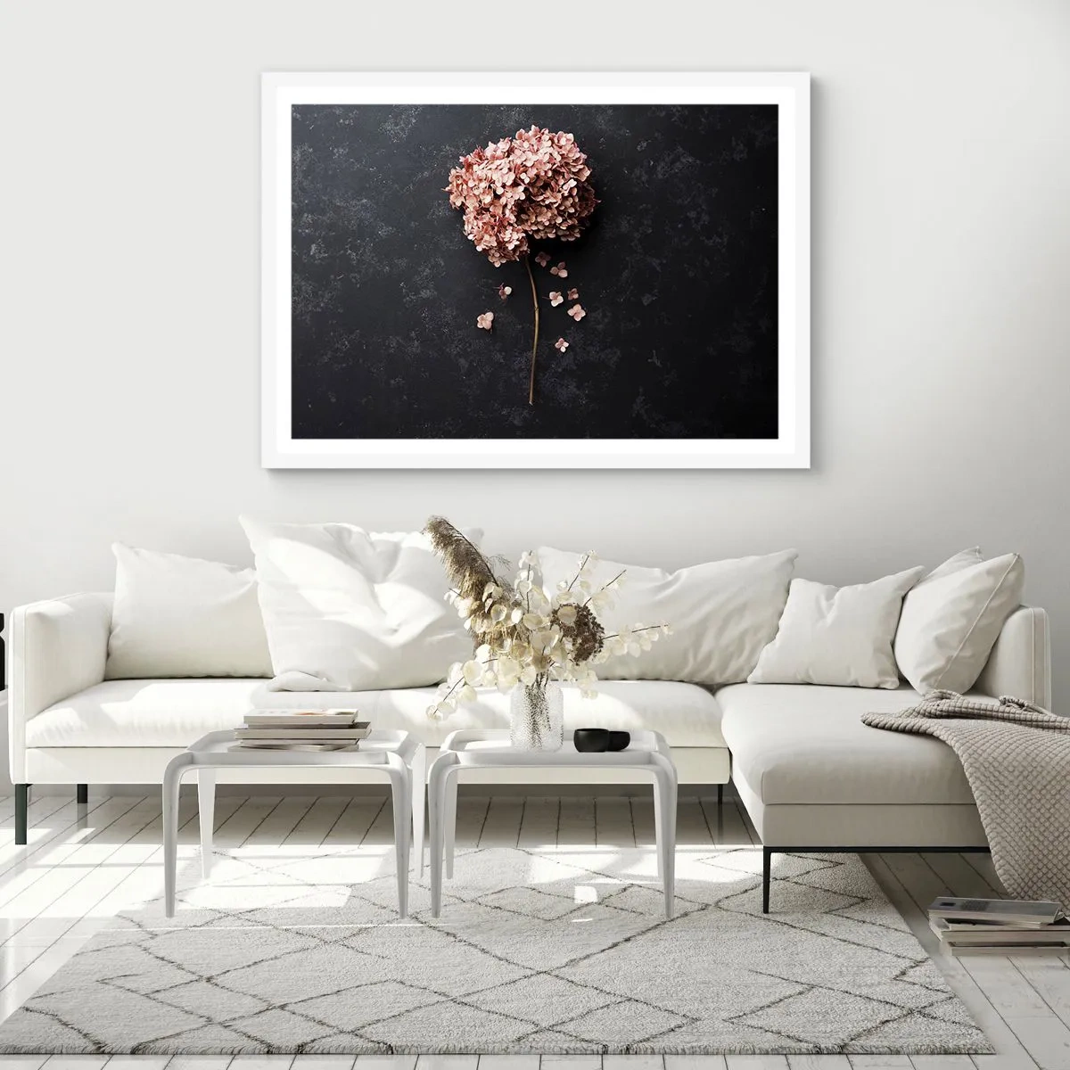 Poster în ramă albă - Un semn cu adevărat romantic - 50x40 cm