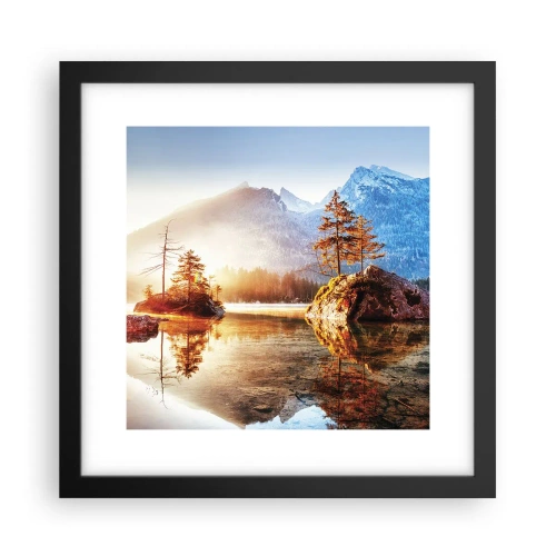 Poster în ramă neagră - Natura într-o nouă lumină - 30x30 cm