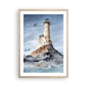 Poster în ramă de stejar deschis - Invincibil - 50x70 cm