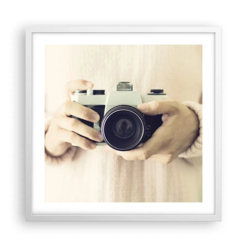 Poster în ramă albă - Pentru a vedea mai multe... - 50x50 cm