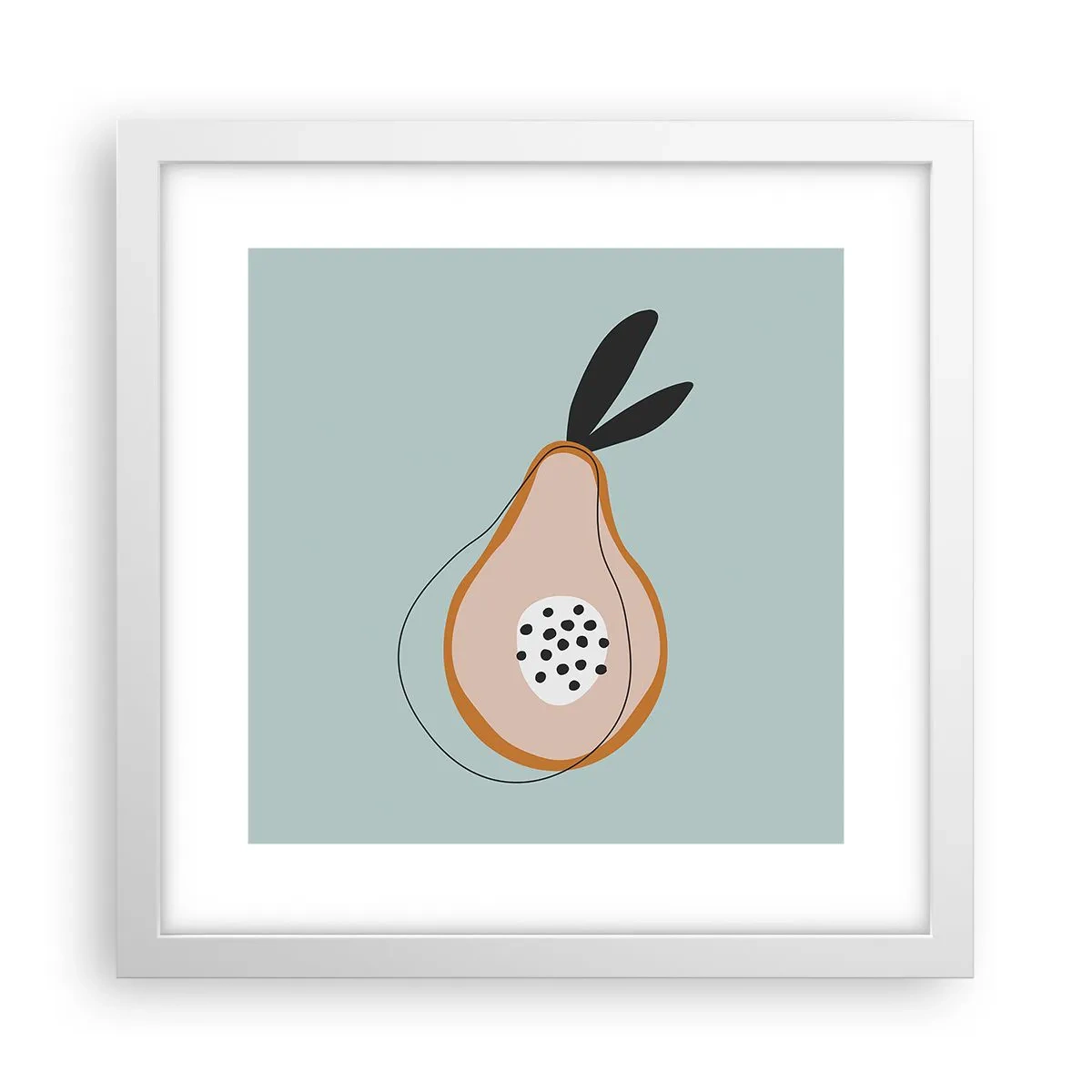 Poster în ramă albă - Pătrunzând în natura lucrurilor - 30x30 cm