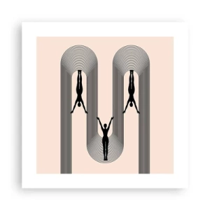 Poster - Cu susul în jos - 40x40 cm