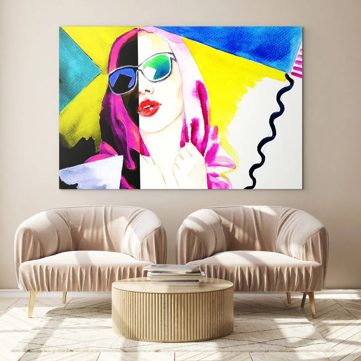 Tablou pe sticlă - Nu sunt albă și nu sunt neagră - 120x80 cm