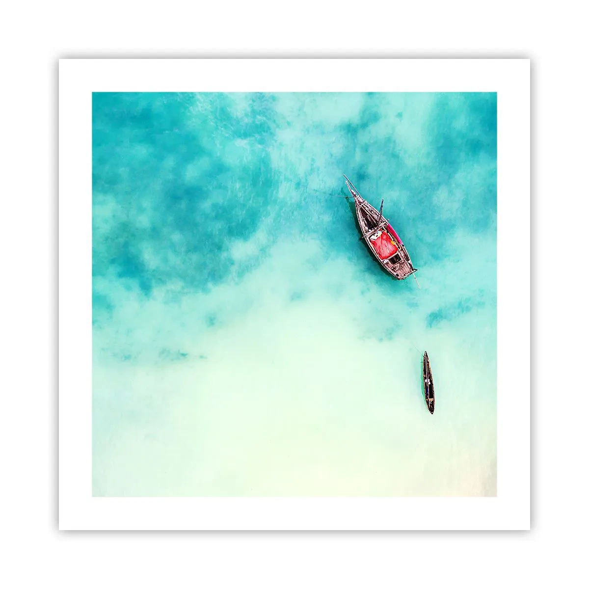 Poster - Pe plajele din Zanzibar, când apele în exces... - 50x50 cm