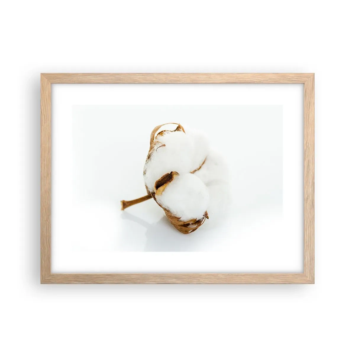 Poster în ramă de stejar deschis - Moale prin natură - 40x30 cm