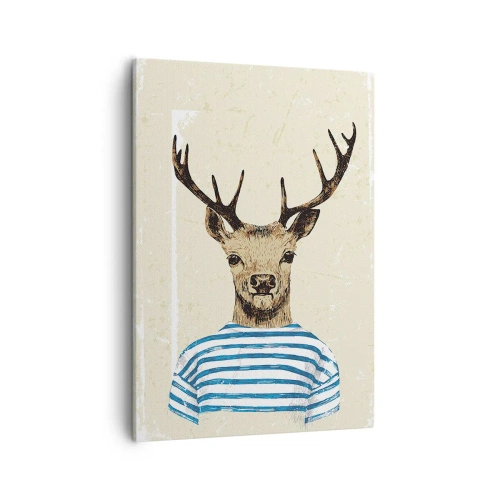 Tablou pe pânză - Pentru că îmi plac cămășile cu dungi! - 50x70 cm