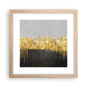 Poster în ramă de stejar deschis - Înăuntru și în sus - 30x30 cm