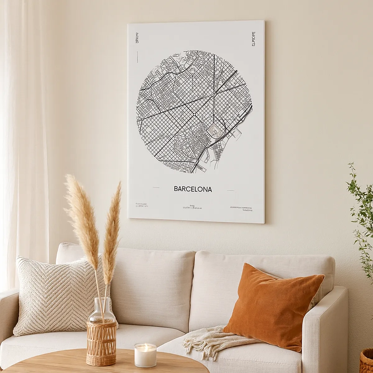 Tablou pe pânză - Anatomia Barcelonei - 50x70 cm