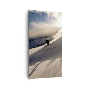 Tablou pe pânză - Provocarea munților - 65x120 cm