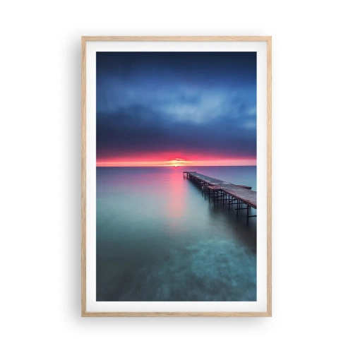 Poster în ramă de stejar deschis - Între cer și pământ - 61x91 cm