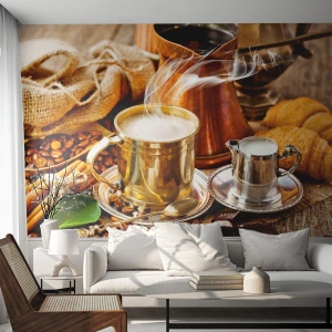 Tapet Premium Canvas - O zi bună! - Cafea, Gastronomie, Bucătărie - 400x280 cm