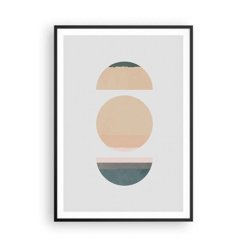 Poster în ramă neagră - Roată cu roată - 70x100 cm