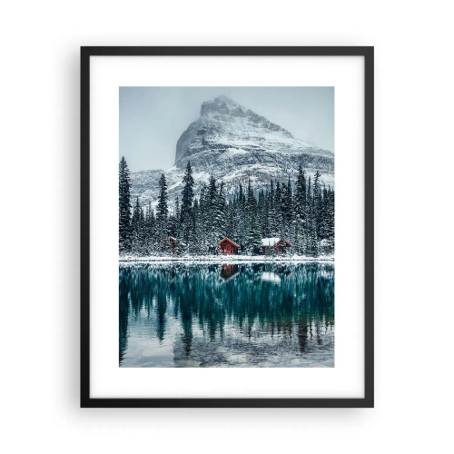 Poster în ramă neagră - Refugiu canadian - 40x50 cm