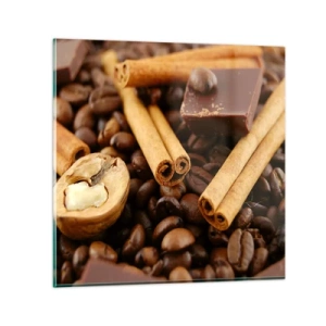 Tablou pe sticlă - Concert de arome - 70x70 cm