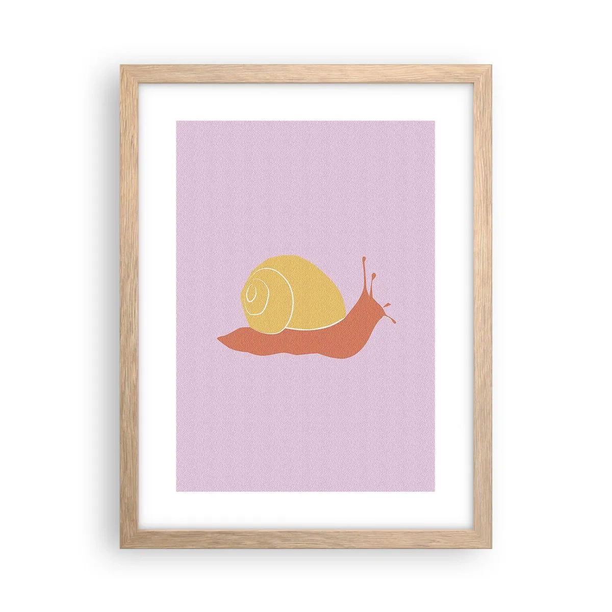 Poster în ramă de stejar deschis - Nu e nicio grabă - 30x40 cm