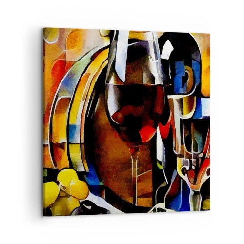 Tablou pe pânză - Și lumea devine mai colorată - 60x60 cm