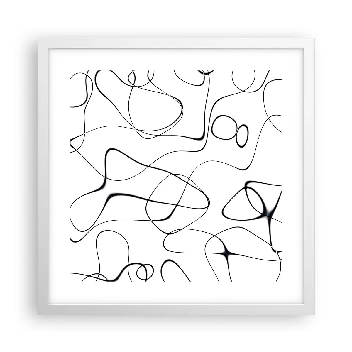 Poster în ramă albă - Căile vieții, căile destinului - 40x40 cm