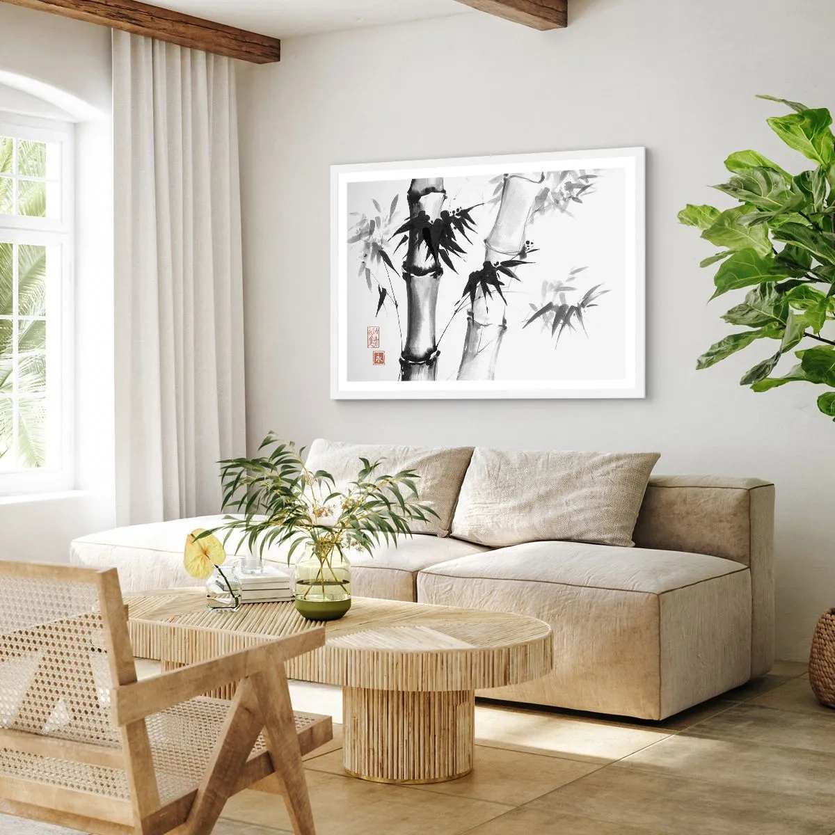 Poster în ramă albă - Primul-plan al Orientului - 100x70 cm