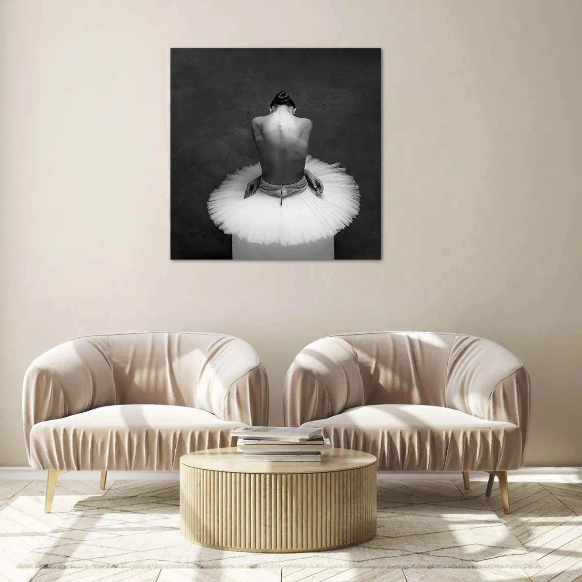 Tablou pe sticlă - Chiar înflorește - 70x70 cm