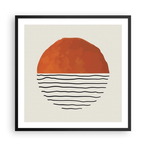 Poster în ramă neagră - În stil japonez - 60x60 cm