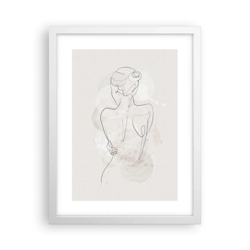 Poster în ramă albă - Ca un instrument sensibil - 30x40 cm