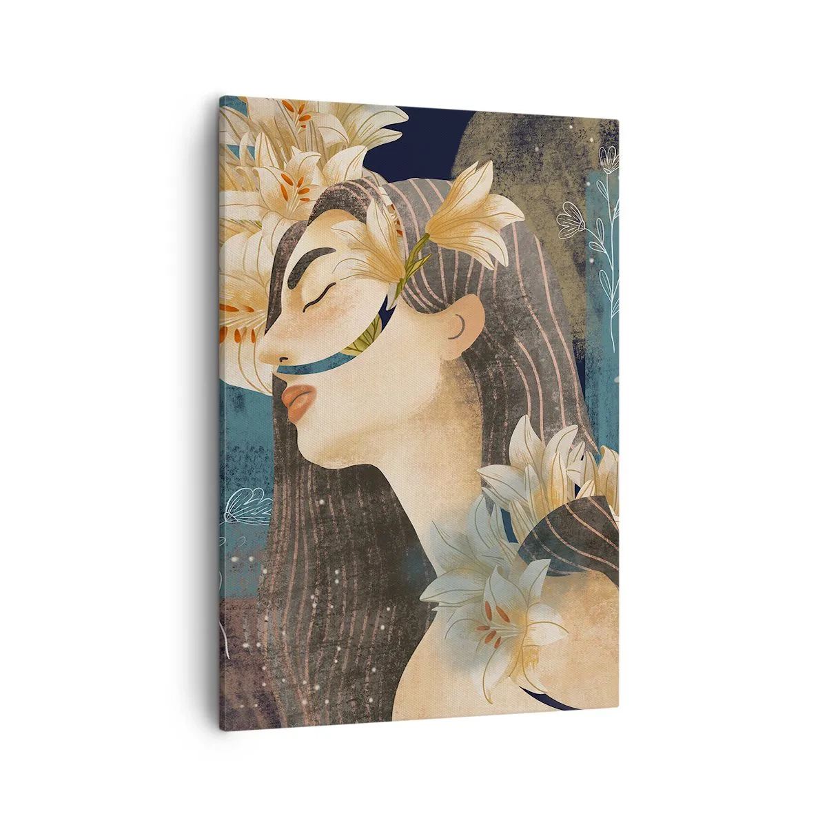 Tablou pe pânză - Povestea prințesei cu crini - 50x70 cm