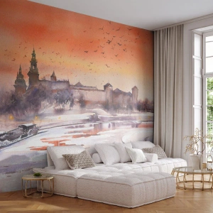 Tapet Premium Sand - Apus de soare regal - Peisaj, Peisaj, Clasic - 100x70 cm