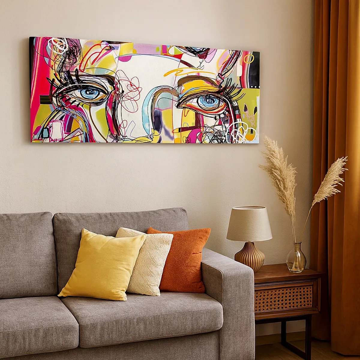 Tablou pe pânză - Bogăția naturii feline - 30x30 cm