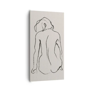 Tablou pe pânză - Nud de fată - 65x120 cm