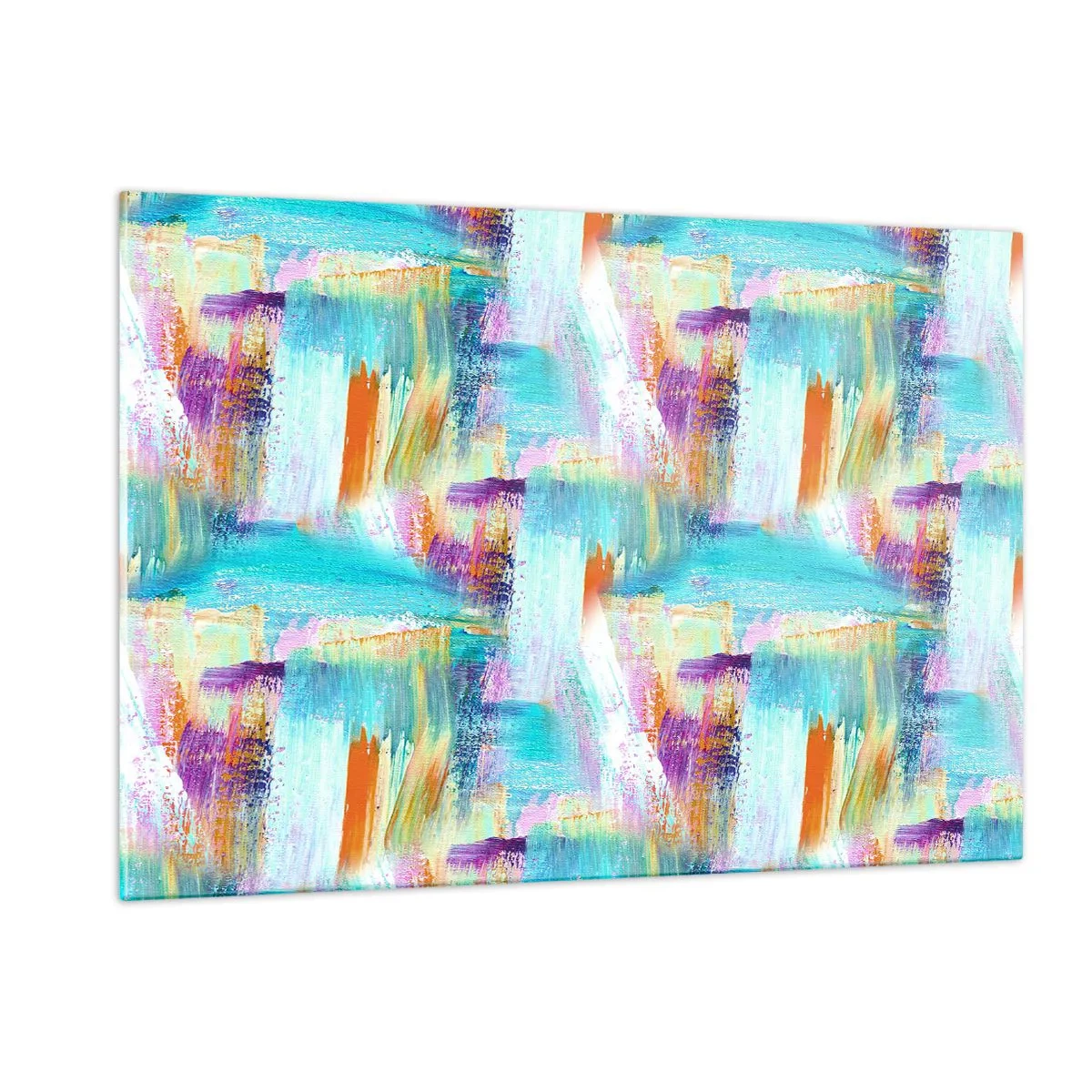 Tablou pe sticlă - Mâzgălire veselă - 120x80 cm